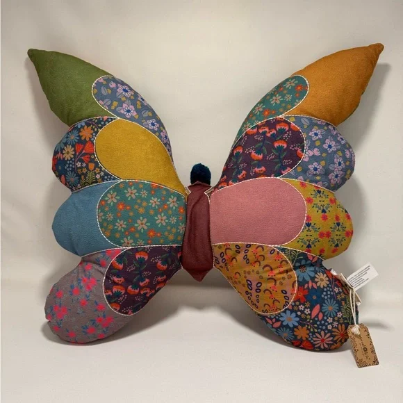 NWT Natural Life Butterfly Decorative Pillow - Picture 2 of 4